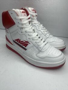 アヴィア Men's US 10 Avi-Retro 830 Basketball Sneakers White/レッド A830MWRV 海外 即決