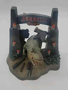 Rare Jurassic Park T-Rex Gate Statue Figure 2011 Figure / Statue NICE! 海外 即決