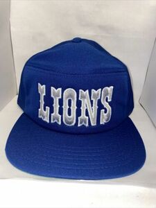 NOS 80s Vintage Detroit Lions New Era Pro Design Snapback Painter Hat Script USA 海外 即決