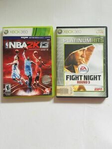 Fight Night Round 3 cib ( Xbox 360, 2006) Nba 2k13 Jay Z Bundle Tested 海外 即決