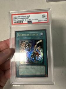 Yu-Gi-Oh! 2004 Dimension Fusion - Invasion of Chaos 1st Edition PSA 9 MINT 海外 即決