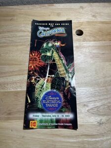 Disney California Adventure Souvenir Map& Guide Electrical Parade July 13-1 2001 海外 即決