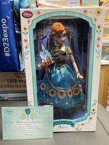 Disney’s Frozen Fever 17” Anna Doll Limited Edition 1 Of 5000 Disney Store NRFB 海外 即決