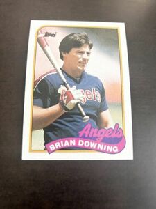 1989 Topps Brian Downing Angels Baseball Card 17 C103 海外 即決