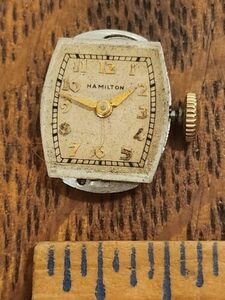 Vintage HAMILTON Ladies Watch Jewels Swiss Movement Watch Face 17 Jewels 海外 即決