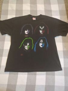 KISS Solo Album 4 Faces Shirt XL 1991 Winterland Authentic Vintage 3 Small Holes 海外 即決