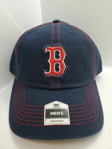 Boston Red Sox Fan Favorite Blue Strapback Patch Hat Cap - New 海外 即決