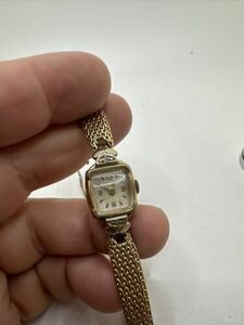 10K GF Ladies Vintage WATCH 10KT GF Wind Up Does Not Run 海外 即決