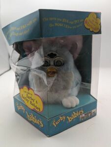 Furby Vintage 1999 Furby Babies Baby Blue Baby Green Eyes Sealed Distressed Box 海外 即決