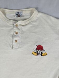 Vintage Mickey & Co Shirt Mens Extra Large Embroidered White Long Sleeve Cotton 海外 即決