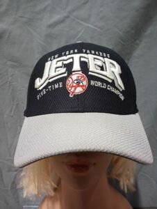 New York Yankees MLB Jeter Captain 2 New era Hat Cap M L Black 39thirty Flex Fit 海外 即決