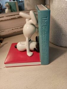 Snoopy Hallmark Bookend (1) RARE The Wisdom of Charlie Brown~Snoopy's Philosophy 海外 即決