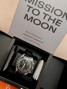 OMEGA x Swatch Speedmaster MoonSwatch Men's Black Watch - SO33M100 海外 即決
