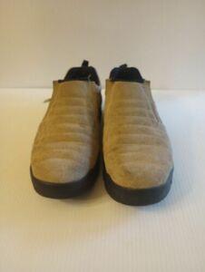 NEVADOS メンズ HIKING SUEDE レザー BEIGE LOAFER SLIP-ON OUTDOOR SHOES SIZE 9 海外 即決