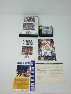 NBA Live 95 (Sega Genesis, 1994) CIB Complete in Box 海外 即決