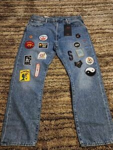 Levis Premium 551 Z Authentic Straight Fit Jeans Patches 海外 即決