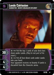 STAR WARS TCG WOTC ROGUES & SCOUNDRELS LANDO CALRISSIAN (F) 18/105 FOIL NM/M scr 海外 即決