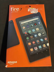 Amazon Fire 7 tablet 8GB 7" display w/Alexa Wi-Fi -open box 海外 即決