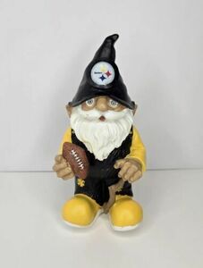 Pittsburgh Steelers Garden/Lawn Gnome 8” Tall Football Walking Stick 海外 即決