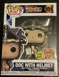 GLOW IN DARK DOC with HELMET Back to the Future #959 Funko Pop Vinyl New in Box 海外 即決