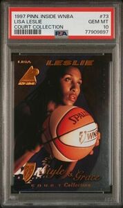 1997 Pinnacle WNBA Court Collection #73 Lisa Leslie PSA 10 Los Angeles Sparks 海外 即決