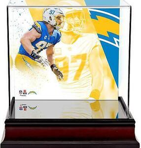 Joey Bosa Los Angeles Chargers Deluxe Mini Helmet Case 海外 即決