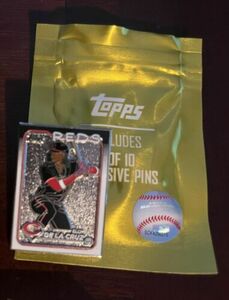 2024 Topps Series 1 Elly De La Cruz Super Box Exclusive Enamel Pin Reds RC 海外 即決