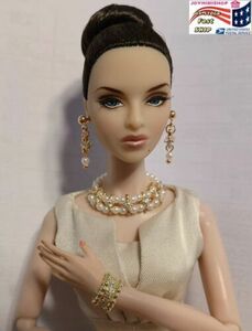4pcs Fashion Dolls Royalty Poppy Parker Jewelry Necklace Earring Bracelet Decora 海外 即決