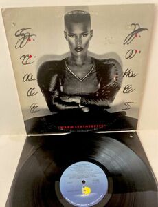 Grace Jones Warm Leatherette LP VG Cover キズあり・ノイズあり バイナル 1980 US Island Records NICE!! 海外 即決