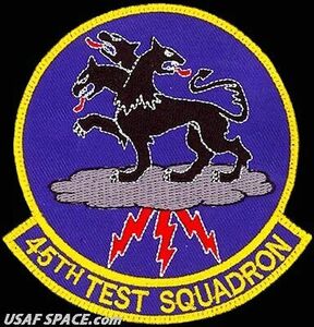 USAF 45th TEST SQUADRON - Cybersecurity -Eglin AFB, FL- ORIGINAL AIR FORCE PATCH 海外 即決