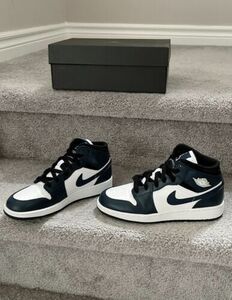 23.5cm(US5.5)Y - 554725-411 Jordan 1 Armory Navy 海外 即決