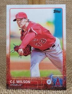 2015 Topps Series 1 CJ Wilson Baseball Card #326 Angels A3 海外 即決