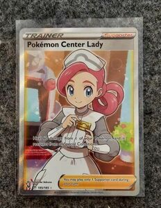 ポケモン Center Lady 185/185 Vivid Voltage NM Full Art Ultra Rare ポケモン Card 海外 即決