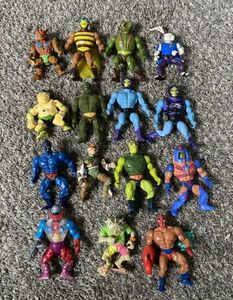 Vintage MOTU 1980s He-man & Teenage Mutant Ninja Turtles Mixed 15 Figure Lot 海外 即決