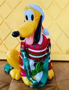 Disney Parks Pluto Popcorn Bucket Christmas Holiday Red Sweater 2018 海外 即決