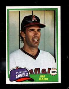 1981 TOPPS #717 JIM BARR EXMT ANGELS DP *X90743 海外 即決