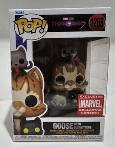 Funko Pop! Goose w/ Flerkittens #1266 Marvel Collector Corps Amazon Exclusive 海外 即決