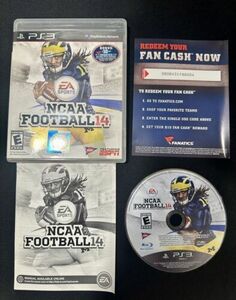 NCAA Football 14 PlayStation 3 (PS3 US Version) Complete Tested 海外 即決