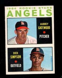 1964 TOPPS #127 AUBREY GATEWOOD/DICK SIMPSON EXMT (RC) ANGELS ROOKIES *X64478 海外 即決