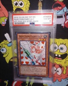 Yu-Gi-Oh Injection Fairy Lily BP01-EN004 1st Edition Starfoil Rare PSA 8 海外 即決