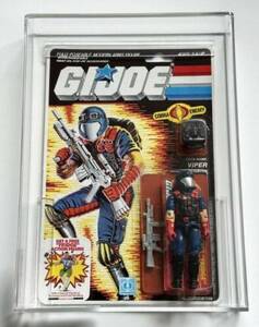 G.I. Joe Viper v1 Cobra Infantry Fridge Series 5 AFA 85 NM+ MOC Hasbro 1987 海外 即決