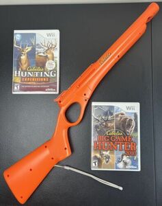 Wii Cabela’s Big Game Hunter 2010 & Hunting Expeditions W/ Top Shot Peripheral 海外 即決