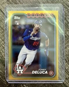 2024 Topps Series 1 Gold Foil Rookie Jonny Deluca Los Angeles Dodgers #233 海外 即決