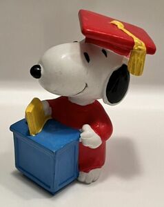 Snoopy Graduation PVC Red Cap and Gown 海外 即決