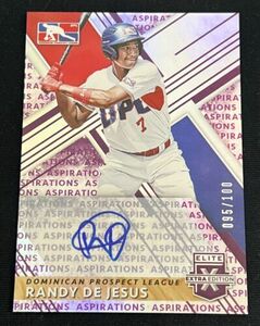 Randy De Jesus 2019 Elite Extra Edition #201 Aspirations /100 LA Angels DPL 海外 即決