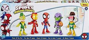 Spidey & His Amazing Friends Marvel Friends & Foes Action Figure 5-Pack 海外 即決