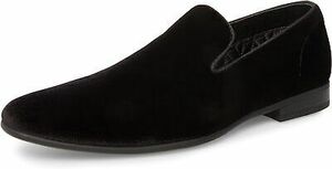 Steve Madden Men's Laight Loafer 15, ブラック Velvet 海外 即決