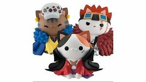 One Piece Mega Cat Project Eustass.Kid/Monkey.d.Luffy/Trafalgar Figurines w/Gift 海外 即決