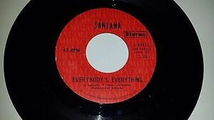 SANTANA Guajira / Everybody's Everything COLUMBIA 45472 45 7" バイナル RECORD 海外 即決