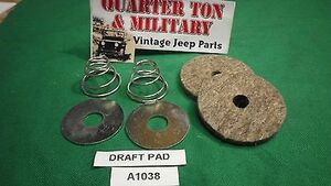 Draft pad kit felt for brake and clutch pedals Fits MB GPW CJ2A Willys jeep 海外 即決